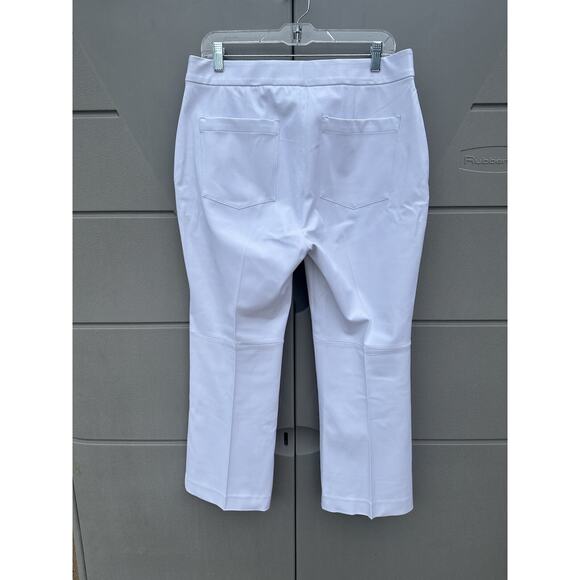 Spanx The Perfect Pant Slim Straight Pull On White Stretch Size M Travel CLASSIC - Picture 10 of 16